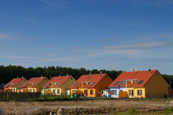 Colorful semi-detached houses