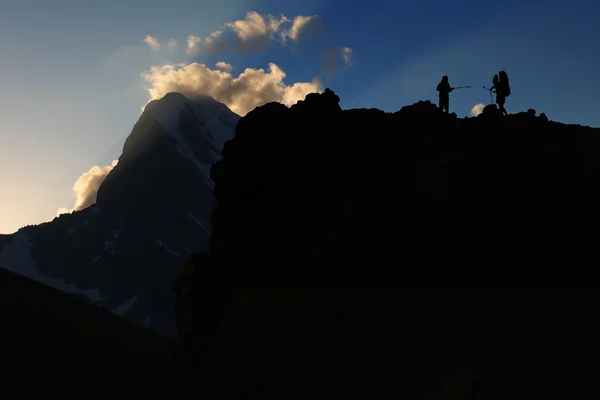 Trekking de montaña — Foto de Stock