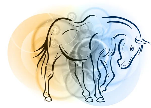 Άλογο σκίτσο — Διανυσματικό Αρχείο