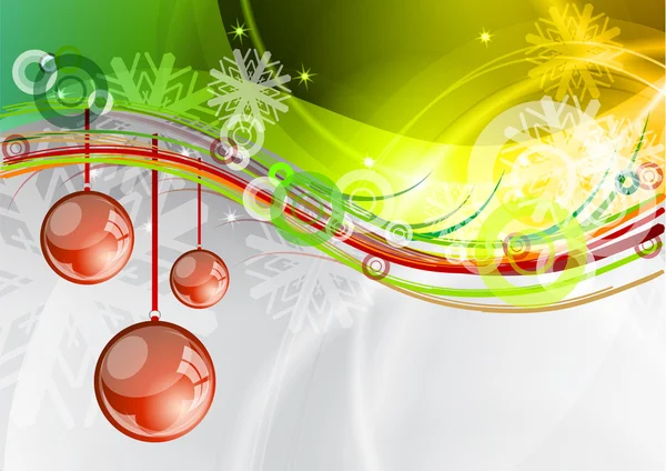 Boules de Noël rouges — Image vectorielle