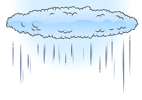 Blue cloud — Stock Vector