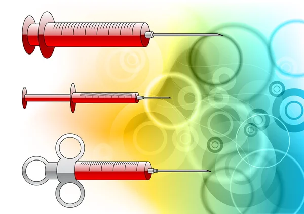 Injections rouges — Image vectorielle