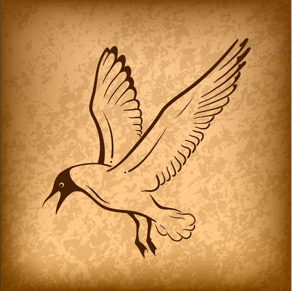 Pájaro volador — Archivo Imágenes Vectoriales