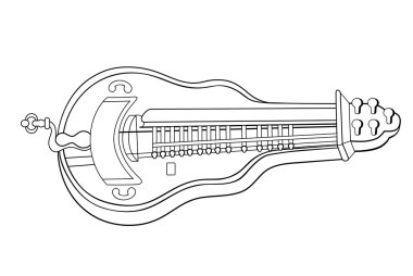 Hurdy gurdy - vector clipart