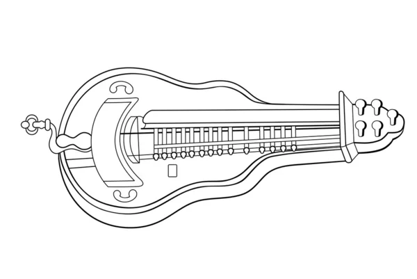 Hurdy gurdy - vetor —  Vetores de Stock