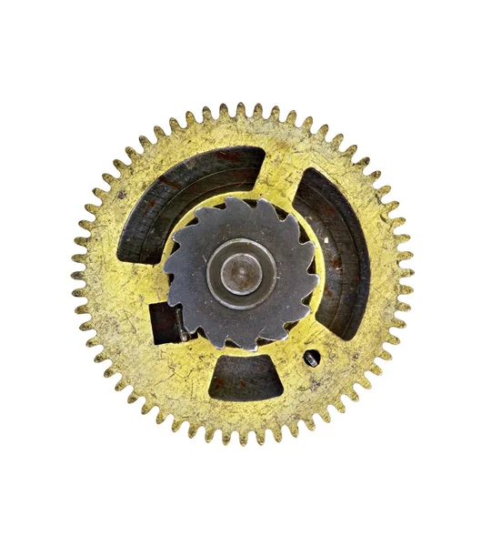 Cogwheel - engranaje - sobre fondo blanco — Foto de Stock