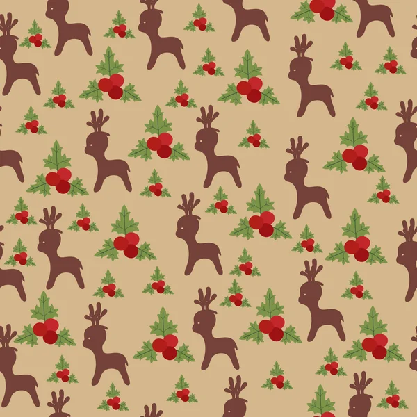 Noël fond sans couture — Image vectorielle