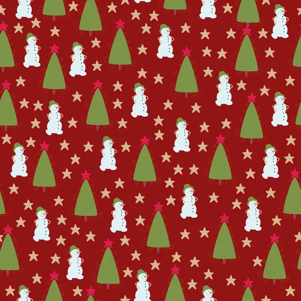 Noël papier peint sans couture — Image vectorielle