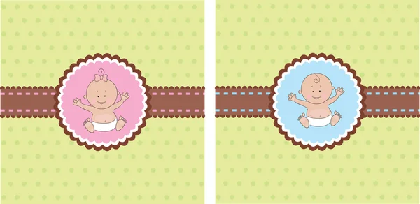 Cartes pour bébés — Image vectorielle