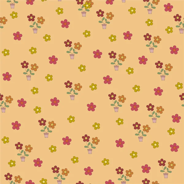 花の壁紙パターン — ストックベクタ
