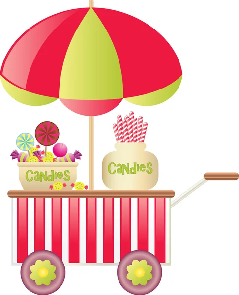 Candy wagon — Stock Vector