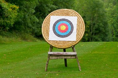 Archery shooting target clipart