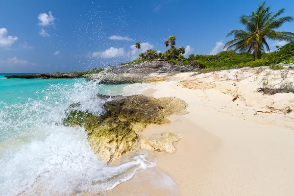 Ειδυλλιακή παραλία της Καραϊβικής — Φωτογραφία Αρχείου