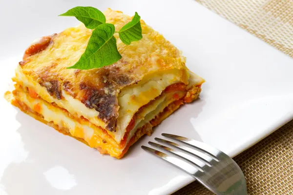 Plat lasagne italienne Photos De Stock Libres De Droits