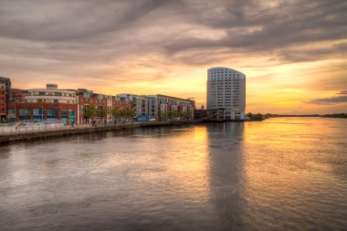 Limerick city sunset clipart