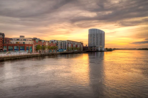 Limerick pôr do sol da cidade — Fotografia de Stock