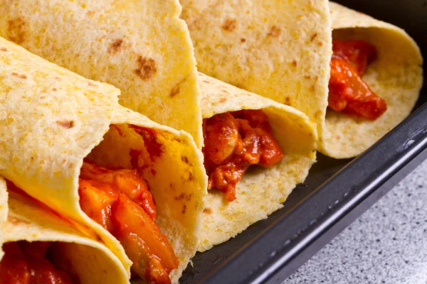 Mexican style enchiladas — Stock Photo, Image