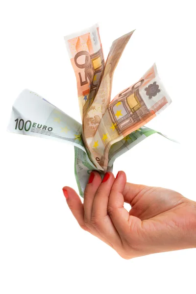 Human hands holding money — Stock Photo, Image