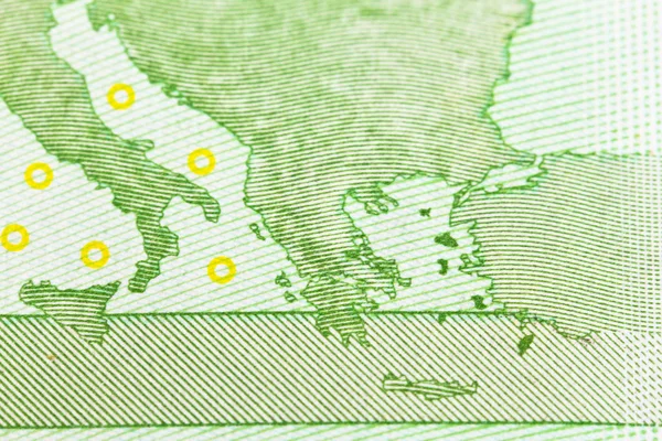 Görögország és Olaszország Térkép — Stock Fotó