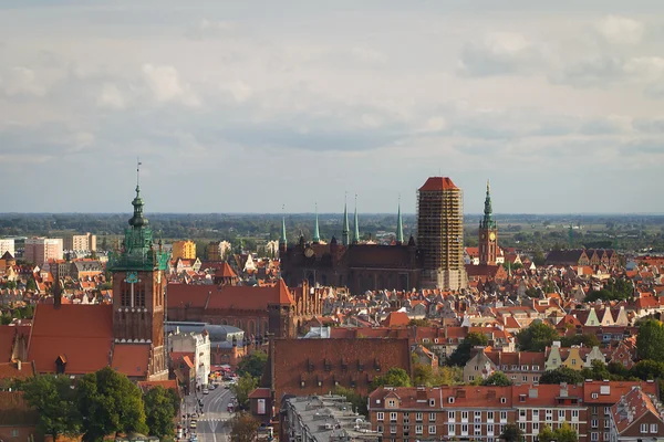 Régi town táj Gdanskban — Stock Fotó