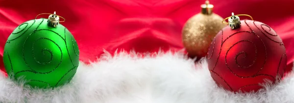 Weihnachtskugeln Hintergrund — Stockfoto