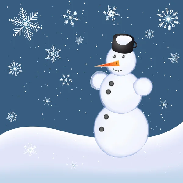 Sneeuwpop — Stockvector