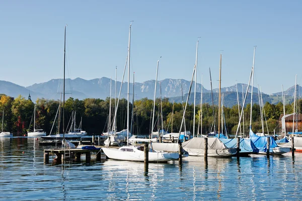 stock image Harbor full of boats in Austria