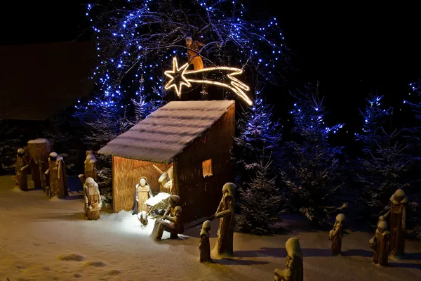 stock image Nativity scene