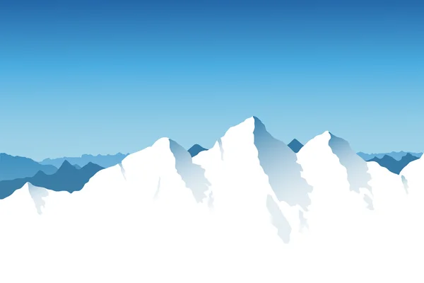 Chaîne de montagnes Contexte — Image vectorielle