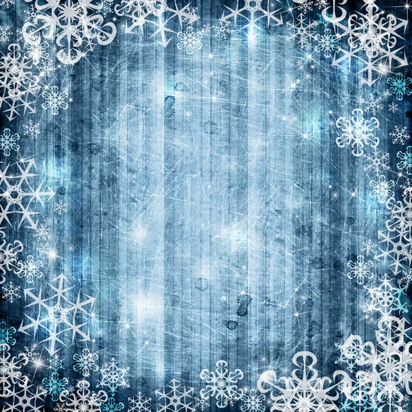Abstracte achtergrond met sneeuwvlok — Stockfoto