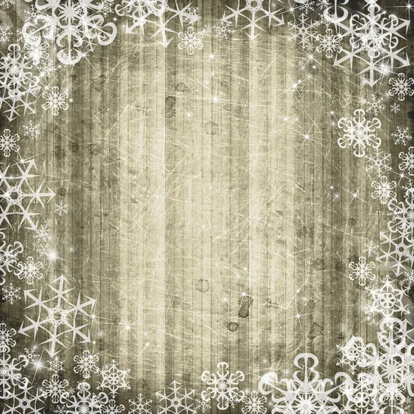 Fond abstrait avec flocon de neige — Photo