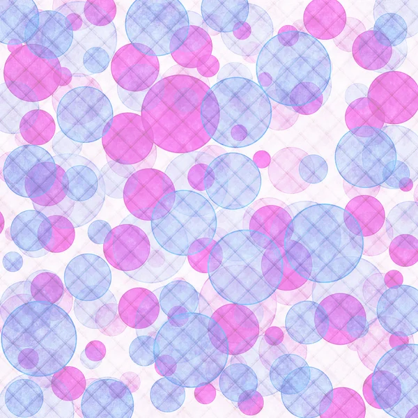 ピンクとブルーのボケ味のシームレスな背景パターン — ストック写真