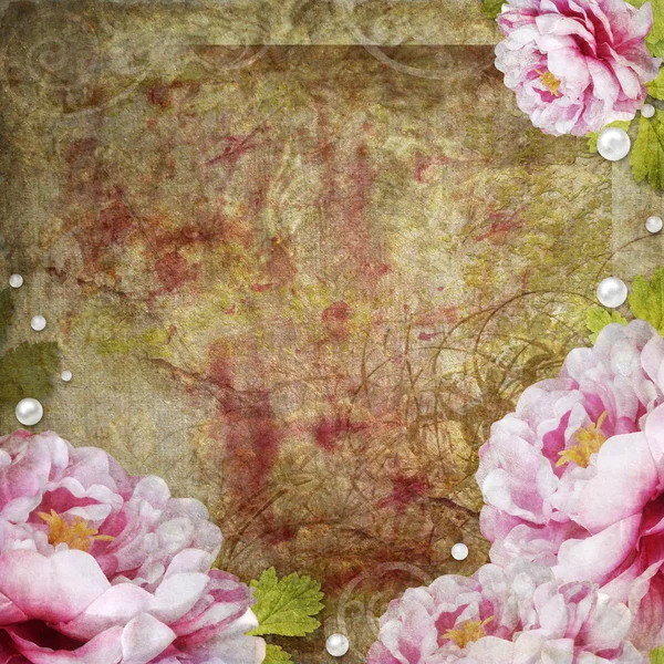 Retro floraler Hintergrund — Stockfoto