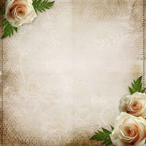 Jahrgang schöne Hochzeit Hintergrund — Stockfoto