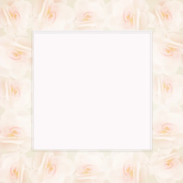 กรอบของดอกกุหลาบแต่งงาน — ภาพถ่ายสต็อก