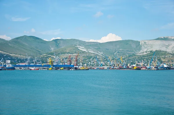 Porto de carga marítima em Novorossiysk, Moscovo — Fotografia de Stock