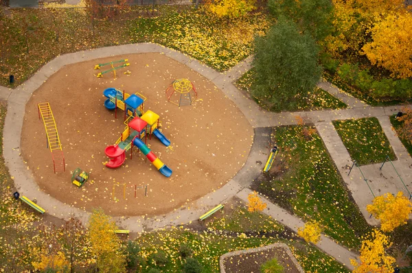 Дитячий ігровий комплекс, вид зверху — стокове фото
