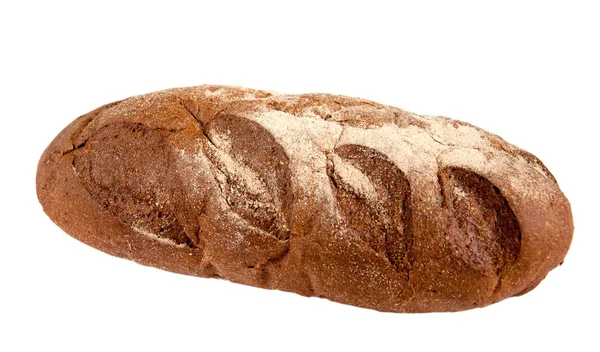 Beyaz arka plan üzerinde izole lezzetli çavdar ekmeği — Stok fotoğraf