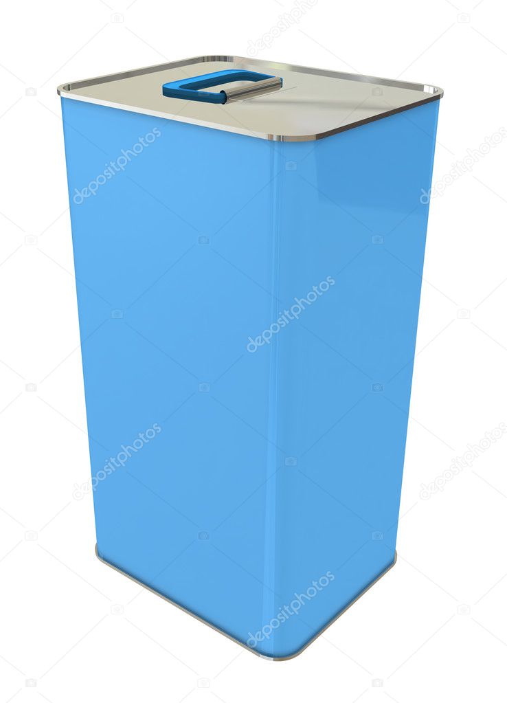 Blue tin box
