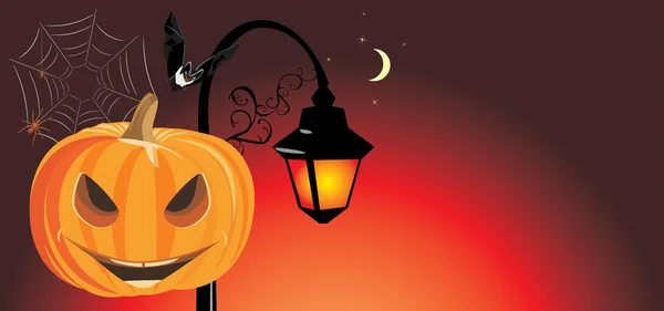 Festive Halloween banner — Stock Vector