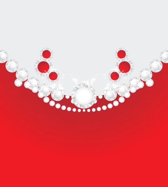 Diamanter och Sytillbehör. dekorativa bakgrund för smycken design — Stock vektor