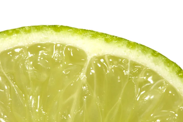 Lime, isolated on white — Zdjęcie stockowe