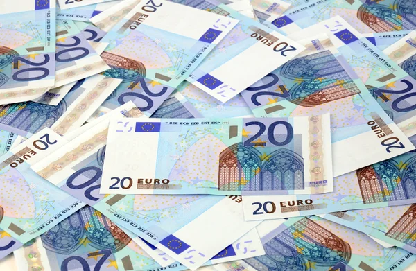 Tjugo euro bakgrund — Stockfoto