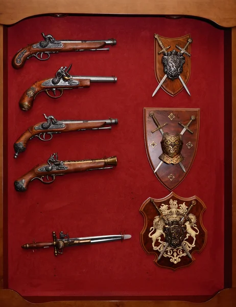 stock image Old weapon cabinet