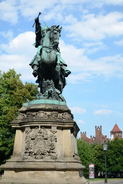 Monumento de Jan III Sobieski - vista frontal — Foto de Stock