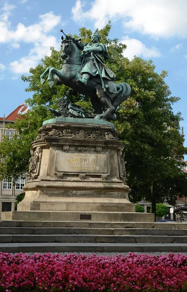 Pomnik Jana iii Sobieskiego - widok z boku — Zdjęcie stockowe