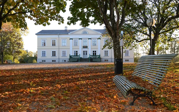 Podzim v parku švédské — Stock fotografie