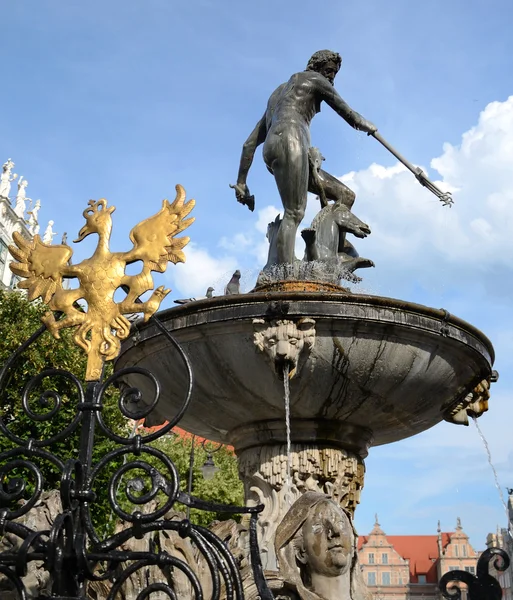 Monumento a Neptuno de Gdansk —  Fotos de Stock