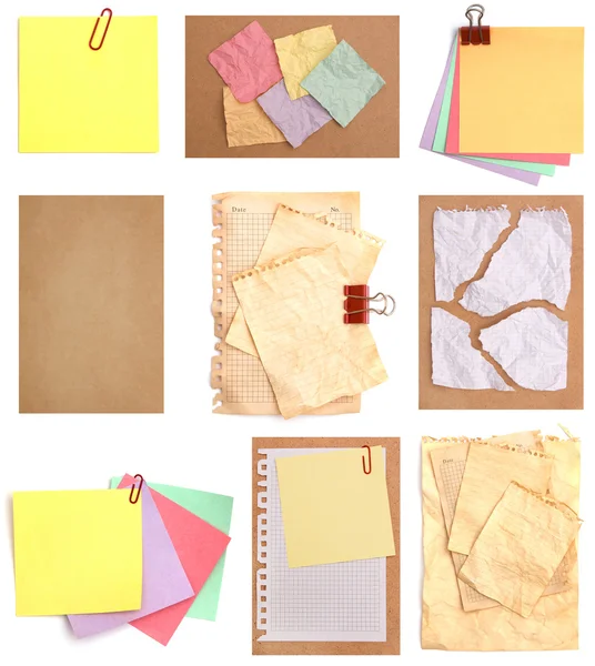 Set of variety papers — Stock Photo, Image