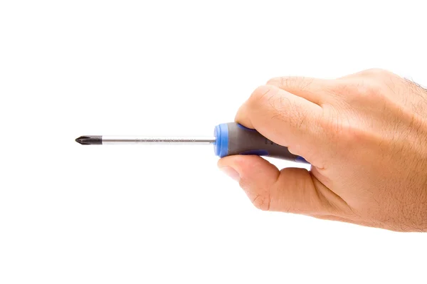 Stock image Hand holding screwdriver